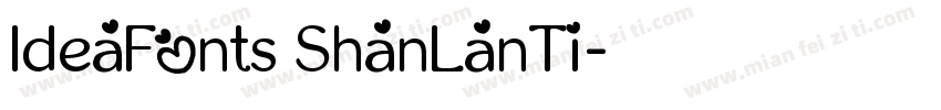 ldeaFonts ShanLanTi字体转换